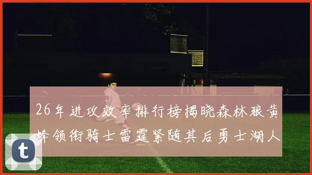 26年进攻效率排行榜揭晓森林狼黄蜂领衔骑士雷霆紧随其后勇士湖人表现平平